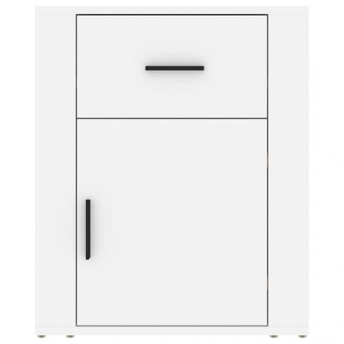 Sengebord 50 × 36 × 60 cm i konstrueret træ - hvid
