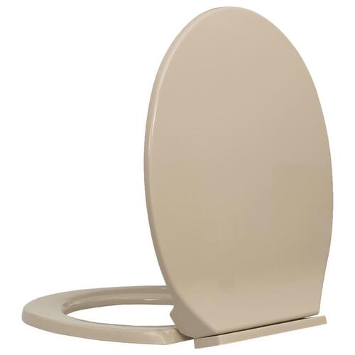 Soft close toiletsæde oval beige