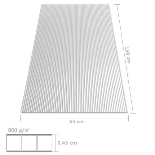 Polykarbonatplader 2 stk. 4,5 mm 150x65 cm
