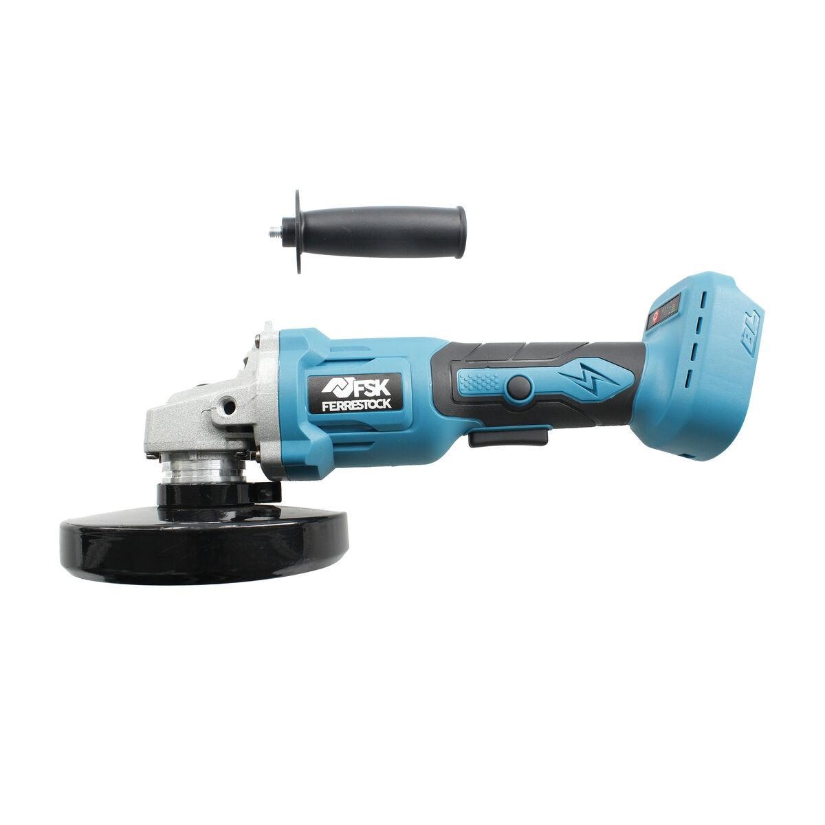 Vinkelsliber Ferrestock Brushless FSKAML001 - blå, EU-stik