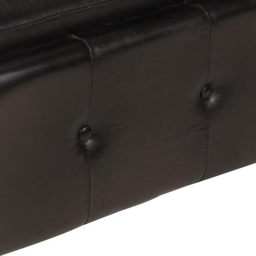 2-personers chesterfieldsofa ægte læder sofa