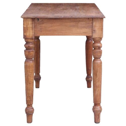 Skrivebord med skuffer 117x57x75 cm massivt genbrugstræ