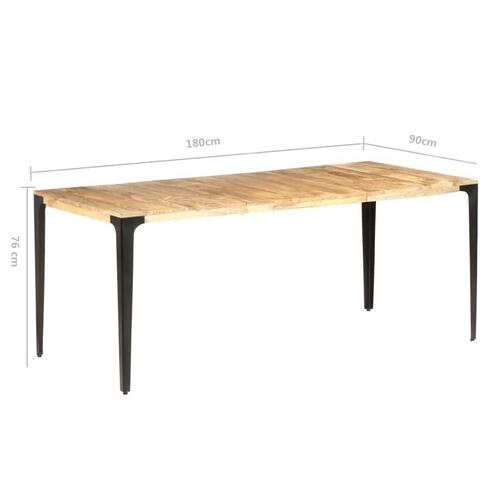 Spisebord 180x90x76 cm massivt mangotræ