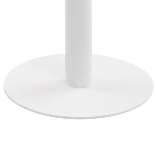 Bistrobord 80 cm - rund bordplade i MDF, lysebrun/hvid