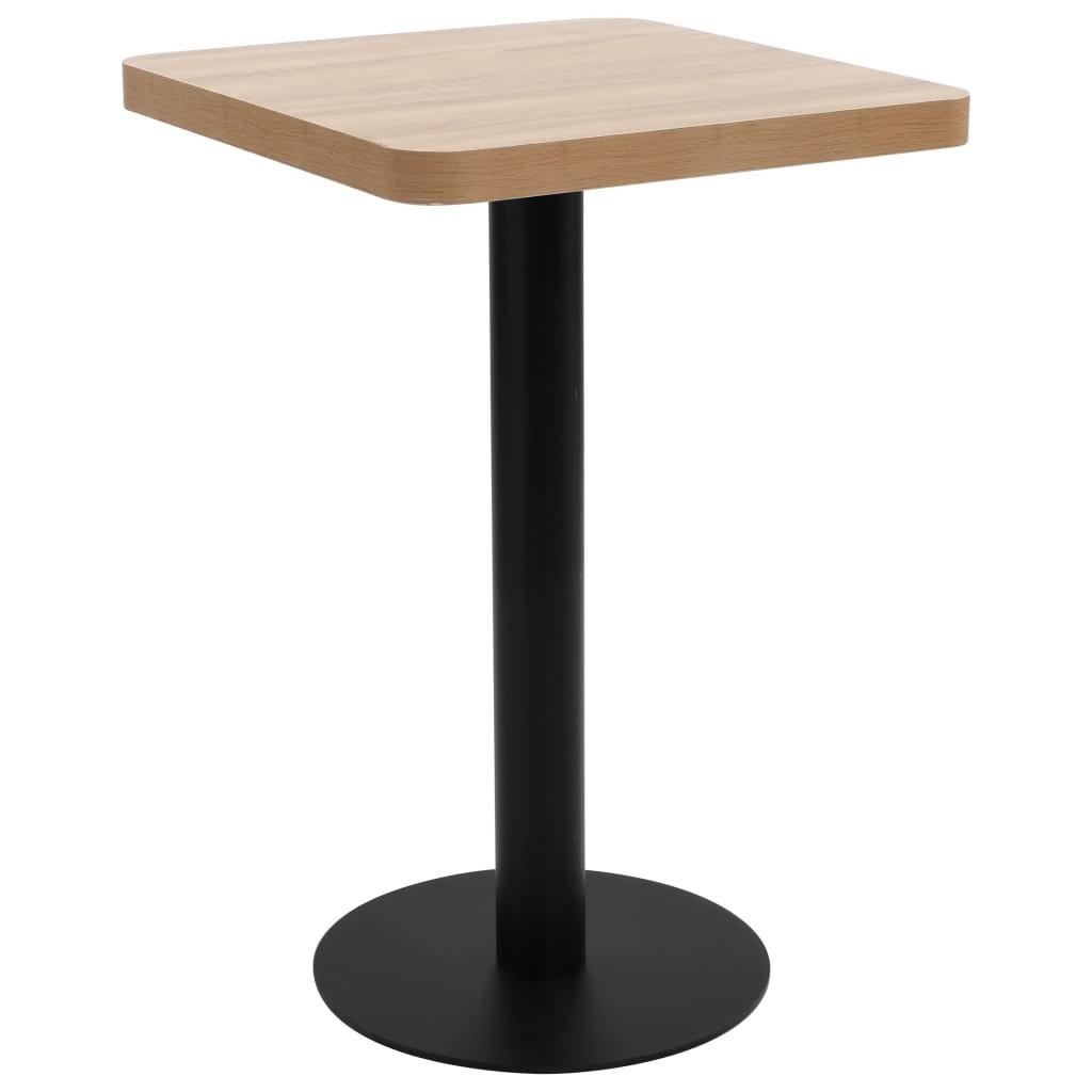 Bistrobord 50x50 cm MDF lysebrun