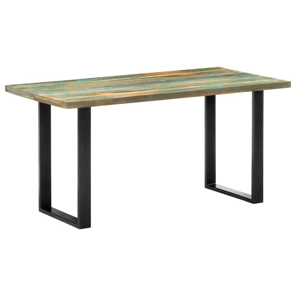 Spisebord 160x80x75 cm massivt genanvendt træ