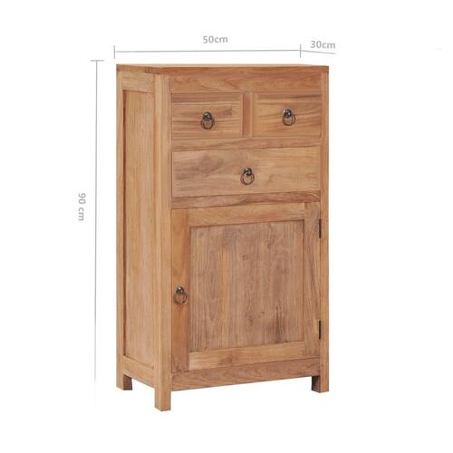 Skænk 50x30x90 cm massivt teaktræ