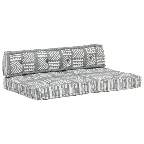 Hynde til pallesofa stof patchwork grå