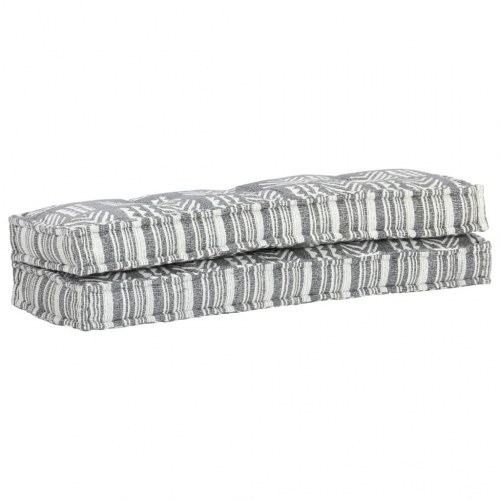 Hynde til pallesofa stof patchwork grå