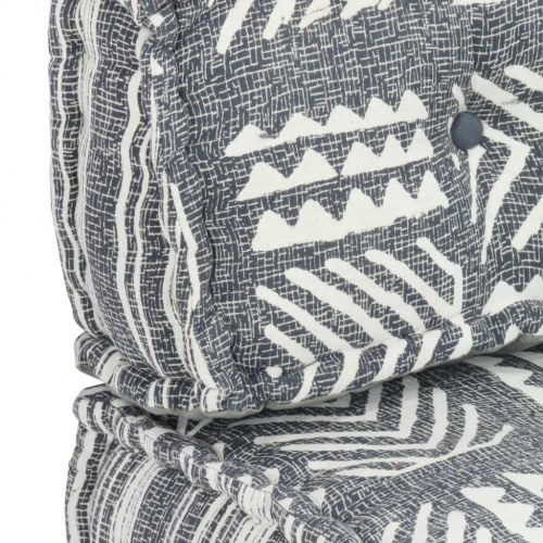 Hynde til pallesofa stof patchwork grå