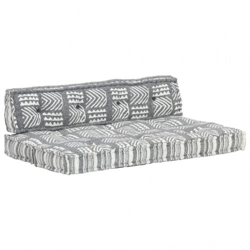 Hynde til pallesofa stof patchwork grå