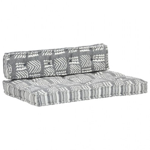 Hynde til pallesofa stof patchwork grå