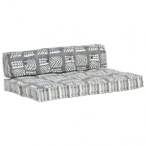 Hynde til pallesofa stof patchwork grå