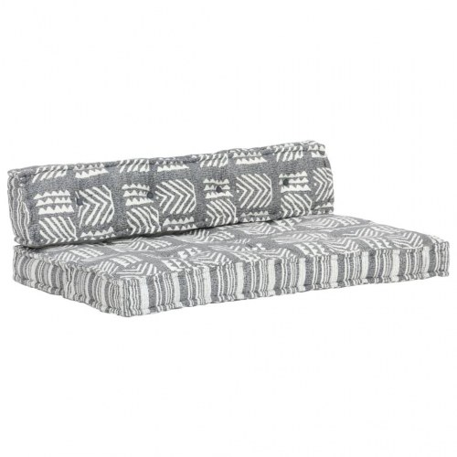 Hynde til pallesofa stof patchwork grå