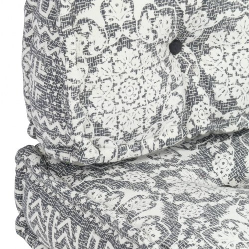 Hynde til pallesofa stof patchwork lysegrå