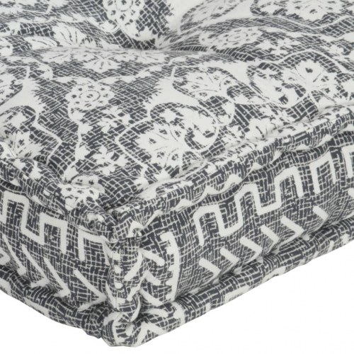 Hynde til pallesofa stof patchwork lysegrå