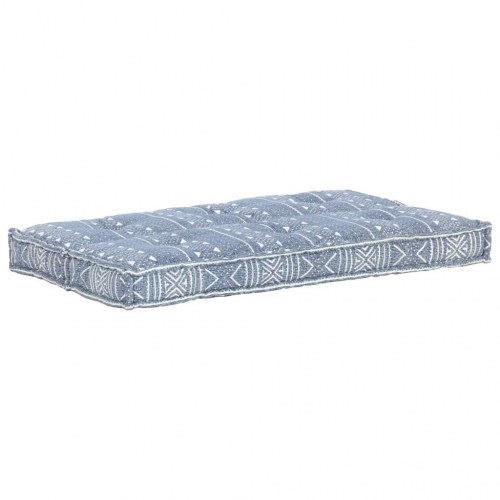 Hynde til pallesofa stof patchwork indigo