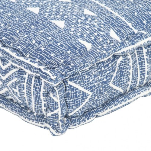 Hynde til pallesofa stof patchwork indigo