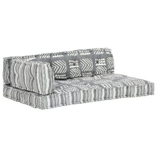 Hynde til pallesofa stof patchwork grå