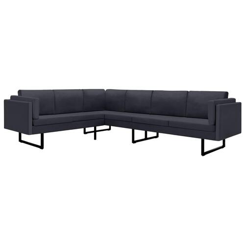 Hjørnesofa stof mørkegrå