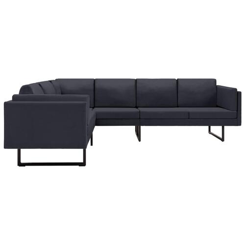 Hjørnesofa stof mørkegrå