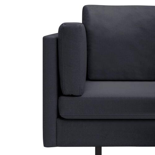 Hjørnesofa stof mørkegrå