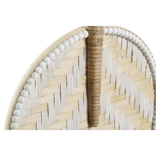 Vægdekoration Brun Hvid Vifte Bambus (27 x 2 x 64 cm) (27 x 2 x 55 cm)