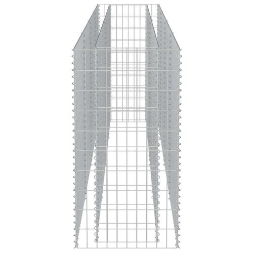 Gabion-højbed 360x50x100 cm galvaniseret stål