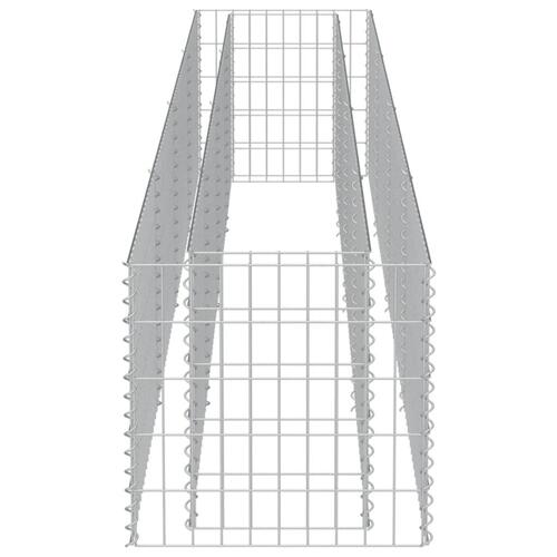 Gabion-højbed 360x50x50 cm galvaniseret stål