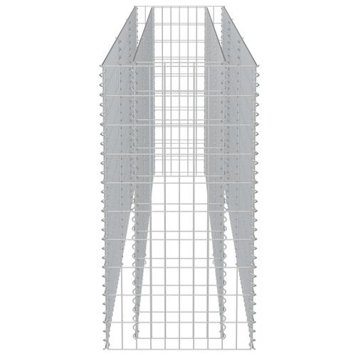 Gabion-højbed 270x50x100 cm galvaniseret stål