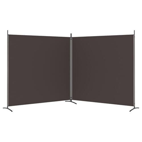 2-panels rumdeler 348x180 cm stof brun