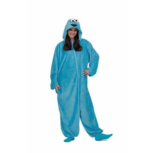 Cookie Monster kostume til børn - M/L