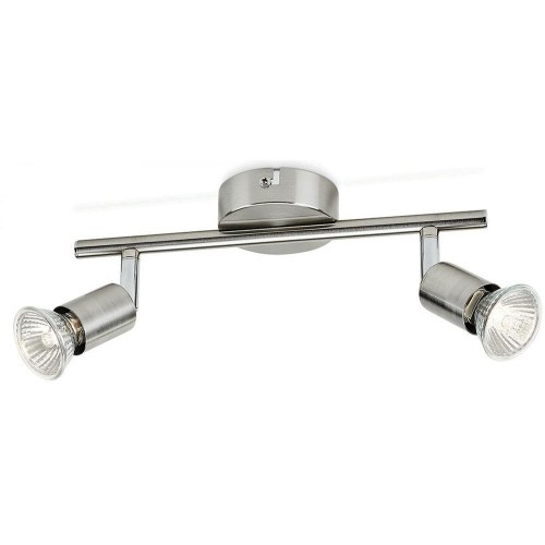 Philips Limbali loftslampe, sølvfarvet metal, 2 spot, 50 W