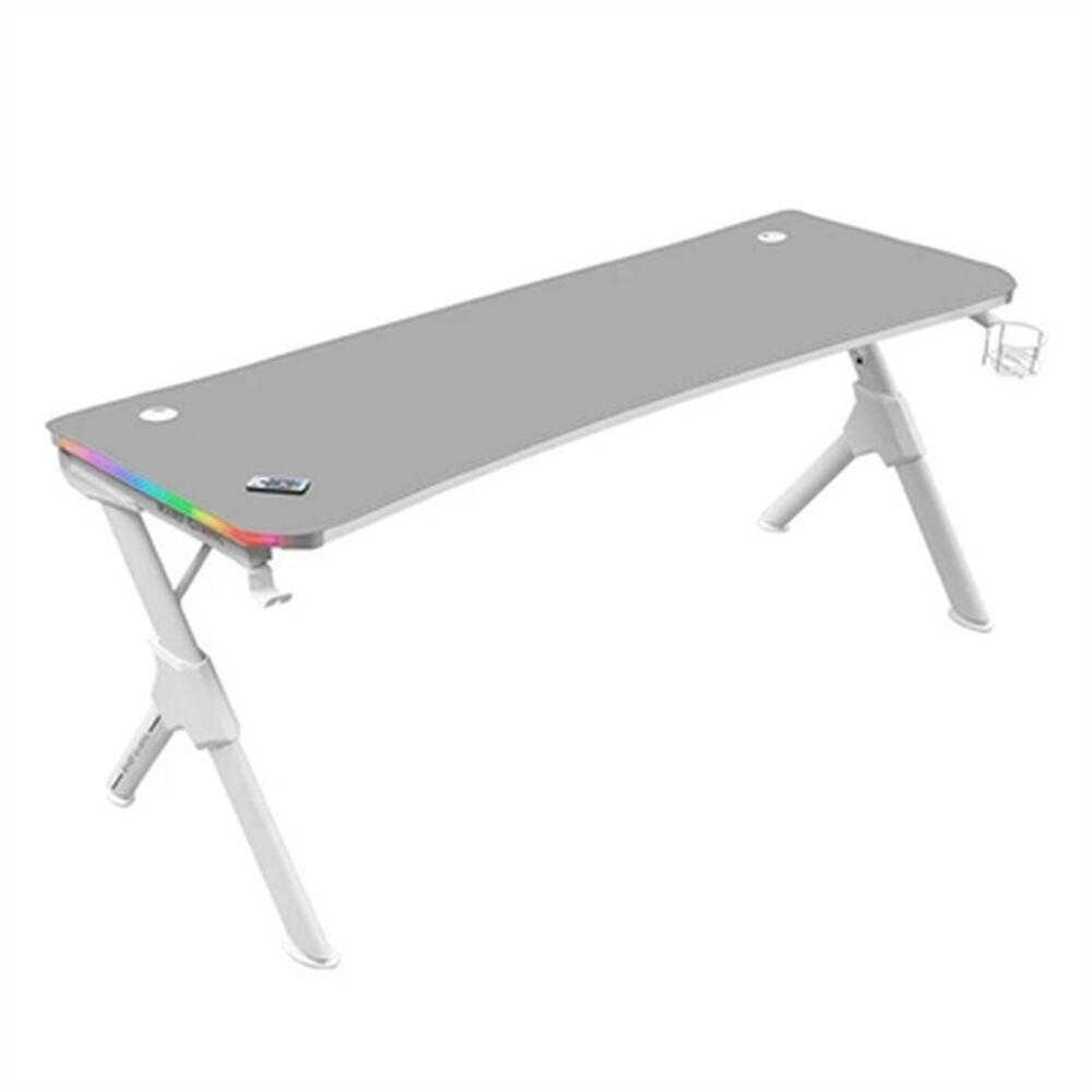 Skrivebord Mars Gaming Mgdxlrgbw Led Rgb Hvid Stål 160 X 60 Cm