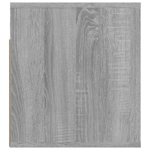 Væghængte sengeborde - 2 stk. 50×36×40 cm i grå sonoma-eg