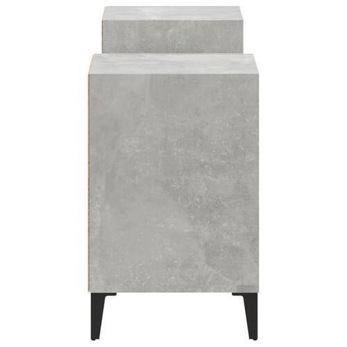 Tv-bord 160x35x55 cm konstrueret træ betongrå