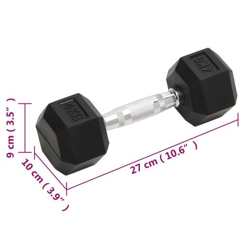 Håndvægte 2 stk. 8 kg støbejern