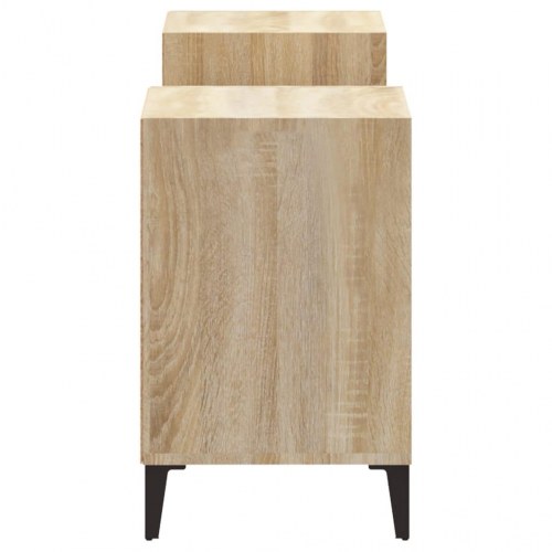 Tv-bord 160×35×55 cm i konstrueret træ - sonoma-eg