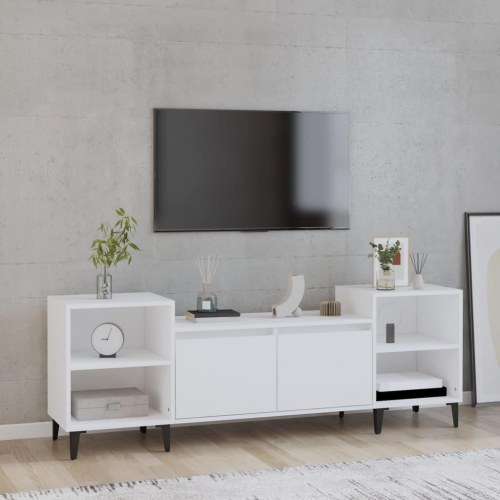 TV-bord 160 x 35 x 55 cm - hvid