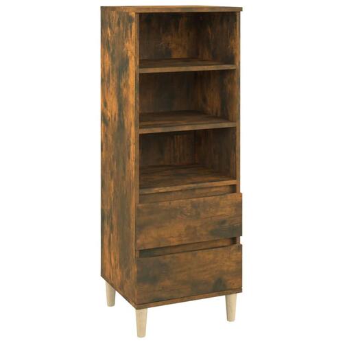 Skab 40x36x110 cm konstrueret træ røget egetræ