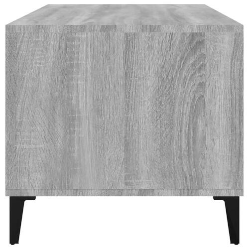 Sofabord 90x49x45 cm konstrueret træ Grå sonoma-eg