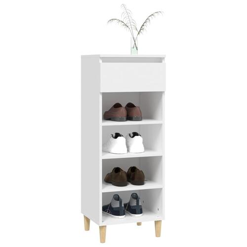 Skoreol 40x36x105 cm konstrueret træ hvid