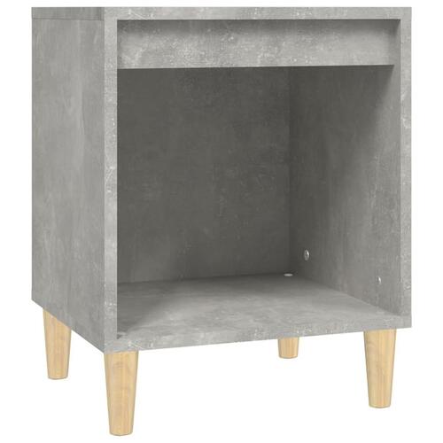 Sengebord 40x35x50 cm 2 stk. betongrå
