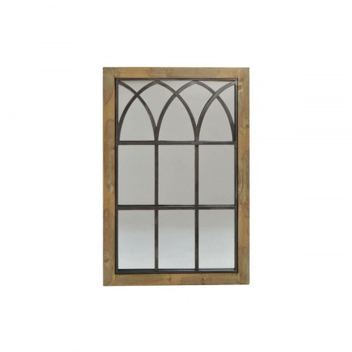Vægspejl Brun Sort Natur Vindue 60 x 3 x 95 cm