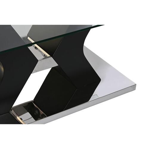 Sofabord Træ 120 x 60 x 45 cm Hærdet glas Træ MDF
