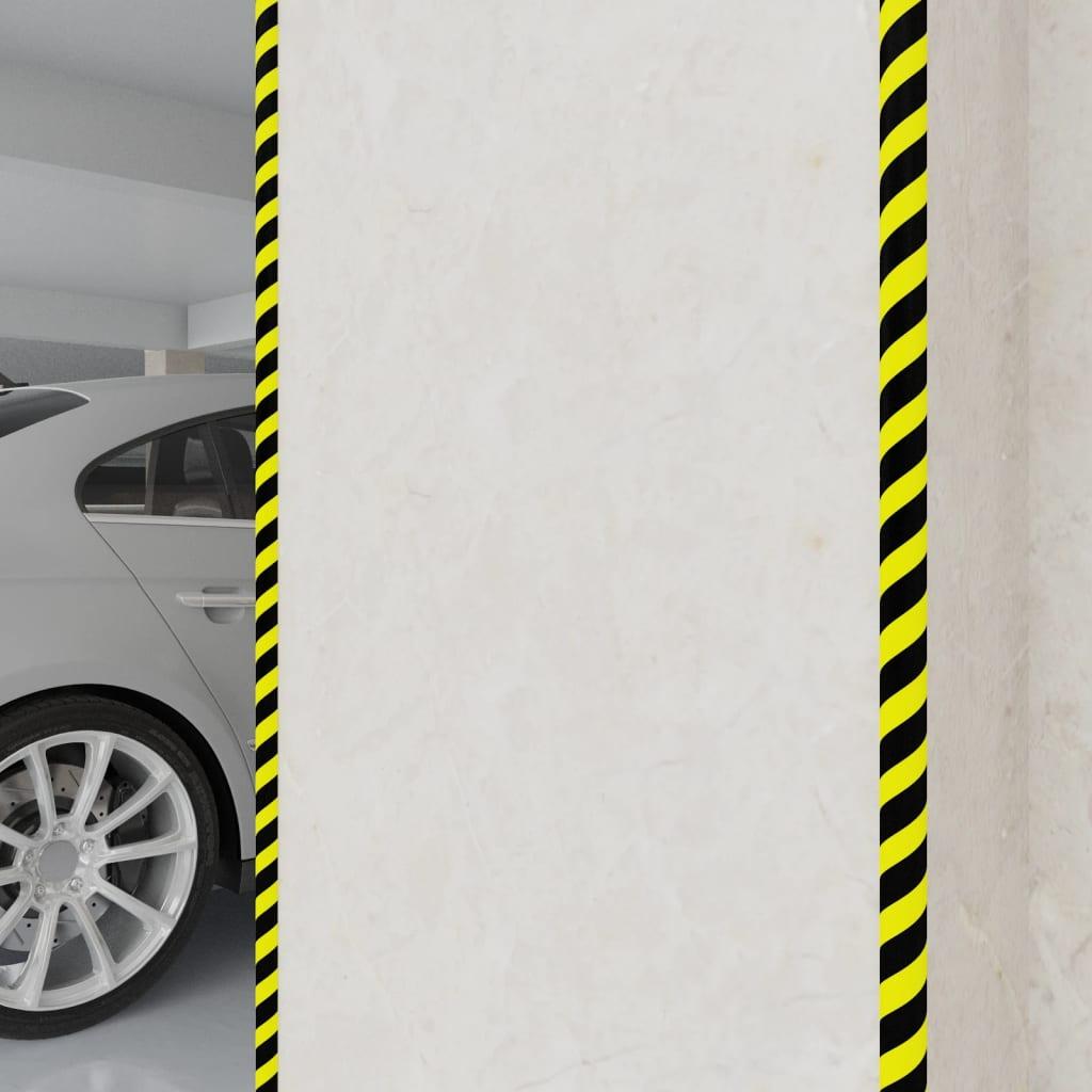 vidaXL hjørnebeskyttere 2 stk. 4x3x100 cm PU gul og sort