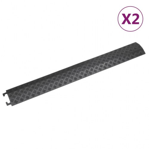 Kabelbeskyttere 2 stk. 98,5 cm ramper sort