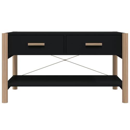 Sofabord 82x48x45 cm konstrueret træ sort