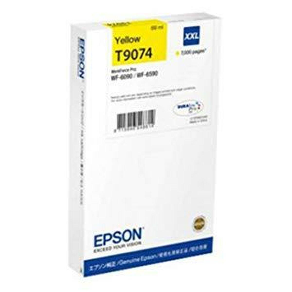 Se Epson T9074 Yellow Printerpatron XXL Original hos Boligcenter.dk