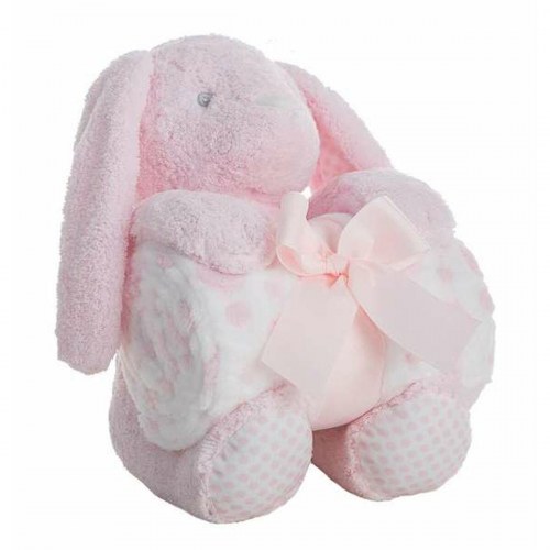 Babylegetøj kanin - Twister Coralina Pink, 28 cm